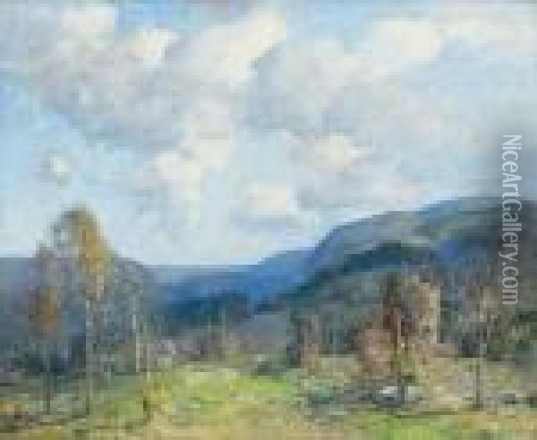 ''septembers Skies'' Oil Painting - William Jurian Kaula