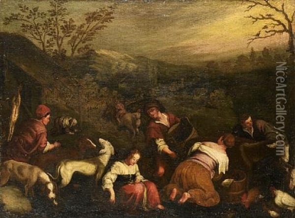 An Allegory Of Spring Oil Painting - Gerolamo da Ponte Bassano