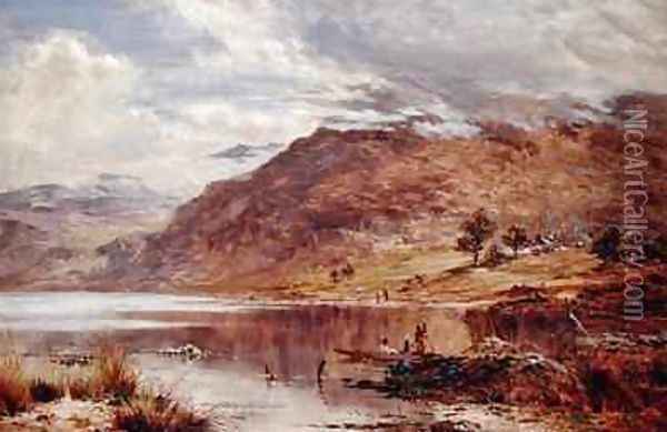 Cum Bychan near Harlech Wales Oil Painting - William E. Harris