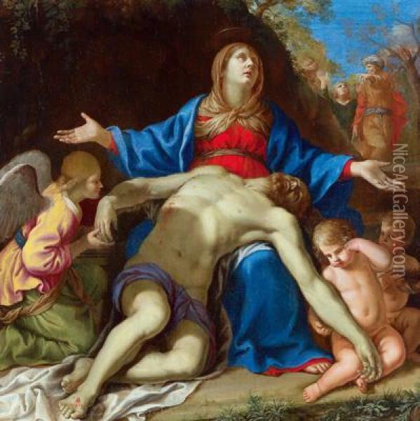 Pieta Oil Painting - Pietro Paolo Baldini