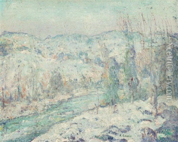 Snow Oil Painting - Ernest Lawson