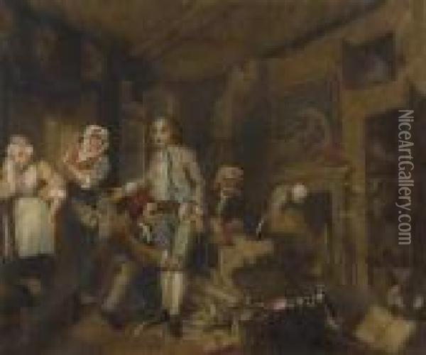The Heir Oil Painting - William Hogarth