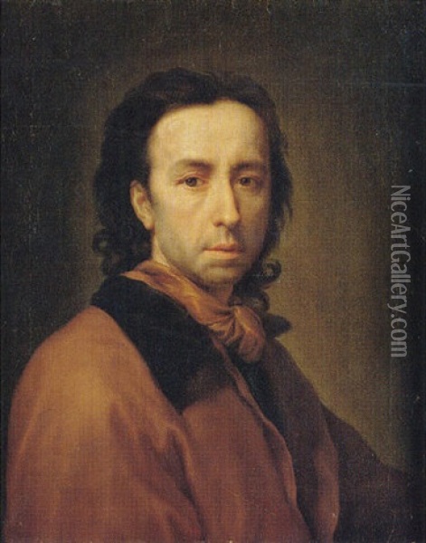 Portrait Of The Artist Oil Painting - Anton Raphael Mengs