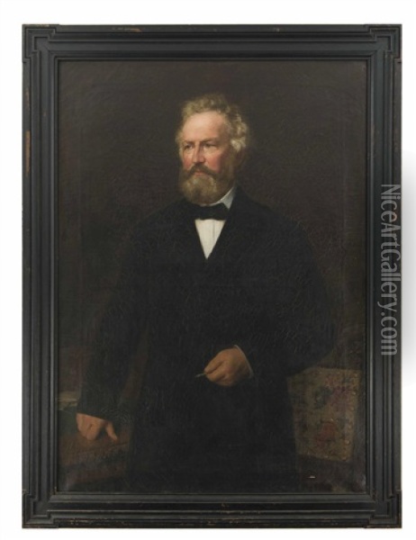Portrat Johann Wilhelm Andre Von Kapff Oil Painting - Carl Johann Lasch
