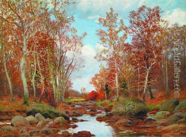 Autumn Oil Painting - William Merritt Post