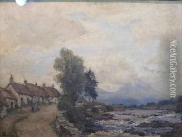 The River Road Oil Painting - James Herbert Snell