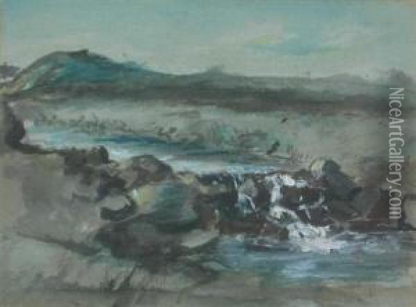 Highland Brook Oil Painting - John Blake Macdonald