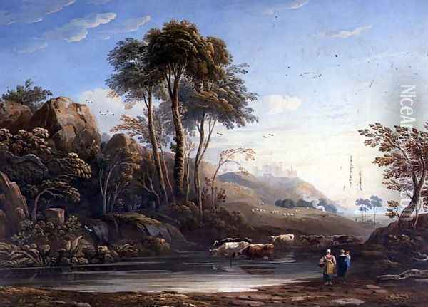 Harlech Castle Oil Painting - John Varley