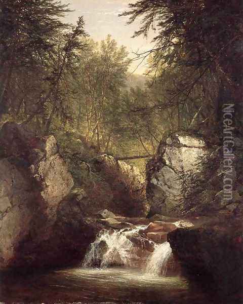 Bash Bish Falls 2 Oil Painting - John Frederick Kensett