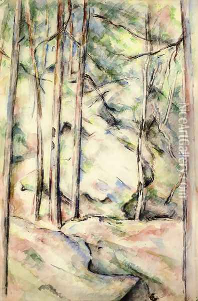In the Woods IV Oil Painting - Paul Cezanne