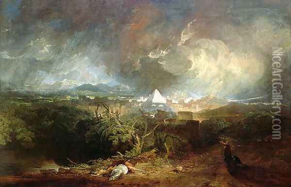 The Fifth Plague of Egypt 1800 Oil Painting - Joseph Mallord William Turner