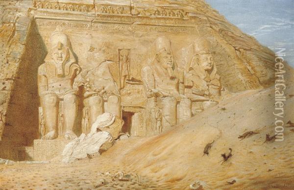 Abu Simbel Oil Painting - Andrew MacCallum