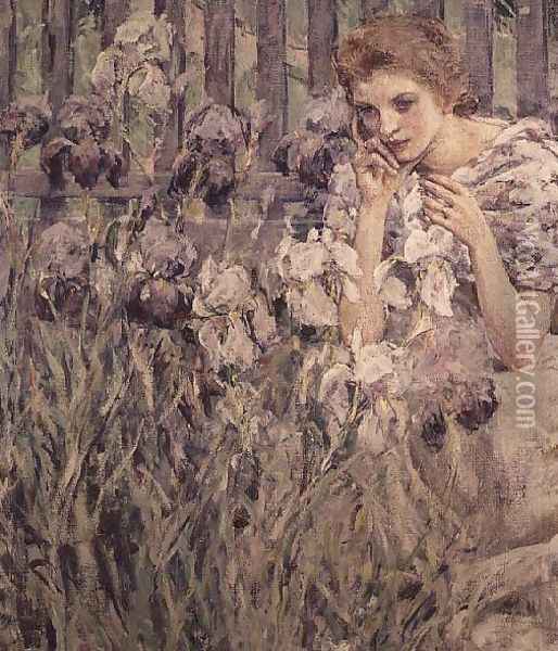 Fleur de Lys, c.1895-1900 Oil Painting - Robert Reid