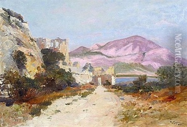Tipasa Et Le Chenoua, Alger Oil Painting - Marius Reynaud