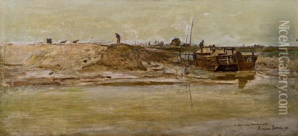 Hollandische Dunenlandschaft Oil Painting - Eugene Jettel