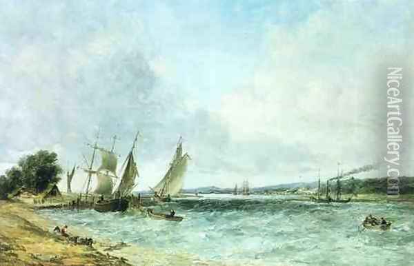 English seascape Oil Painting - Alfred Vickers