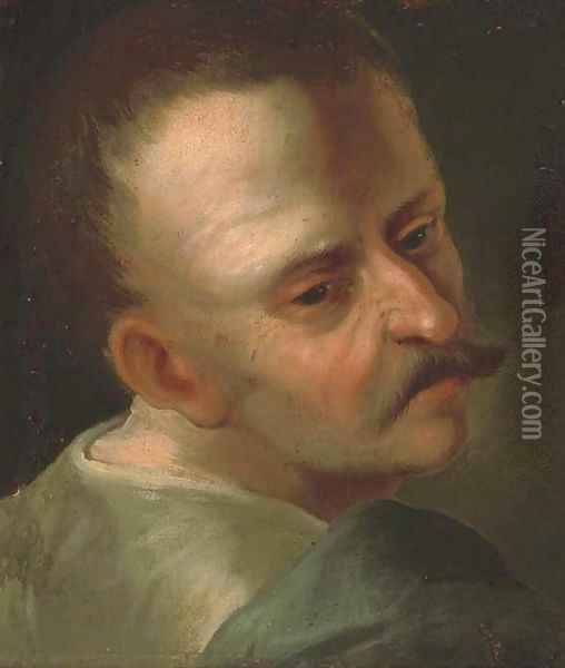 A boy, bust-length, in a feigned oval Oil Painting - Bartolome Esteban Murillo