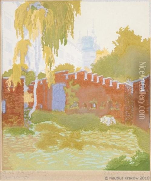 Wawel Od Strony Poludniowej Oil Painting - Wladyslaw Bielecki