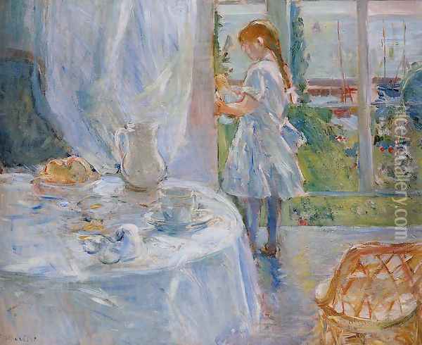 Cottage Interior Aka Interior At Jersey Oil Painting - Berthe Morisot