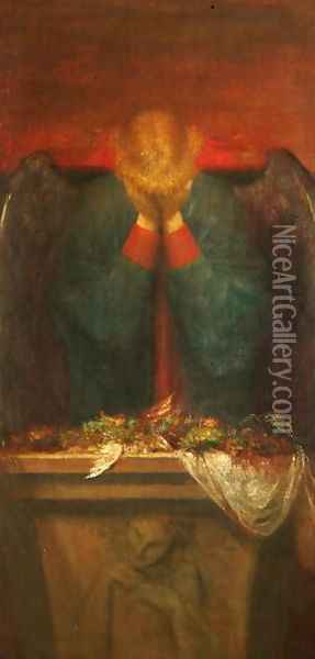 A Dedication Oil Painting - George Frederick Watts