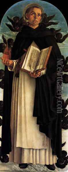 Polyptych of S. Vincenzo Ferreri (central panel) Oil Painting - Giovanni Bellini