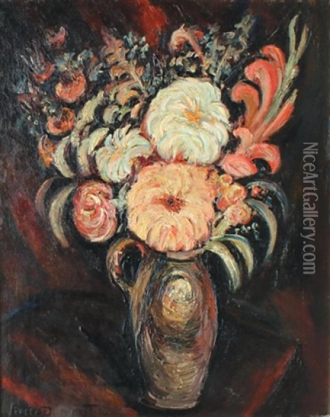 Fleurs Dans Un Vase Oil Painting - Pierre Dumont