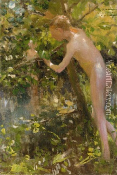 The Bathers Oil Painting - Gari Melchers