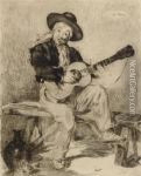 The Spanish Singer (guerin 16; Harris 12) Oil Painting - Edouard Manet