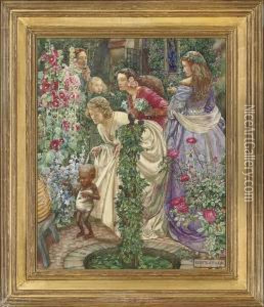 Scandal Oil Painting - Eleanor Fortescue Brickdale