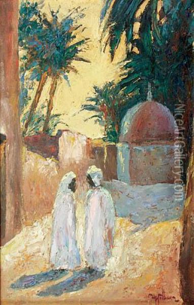 Motyw Arabski Oil Painting - Maurycy Apfelbaum
