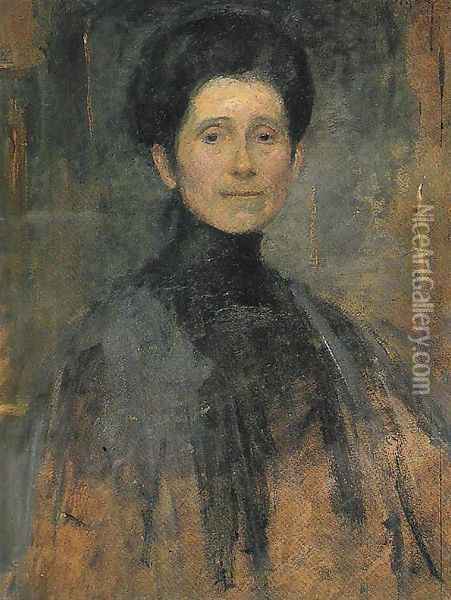 Self-Portrait Oil Painting - Olga Boznanska
