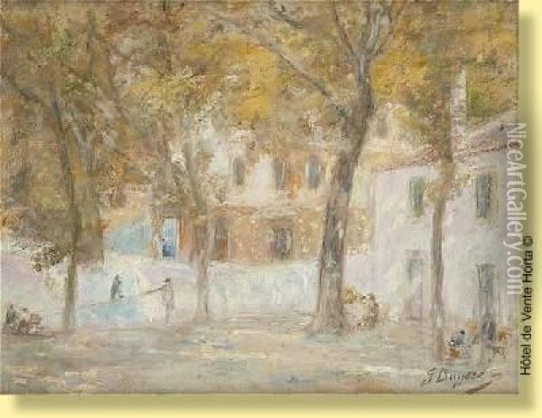 Place Animee Oil Painting - Georges Buysse