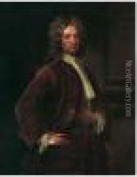 Portrait Of Joseph Musgrave (d.1757) Oil Painting - Michael Dahl