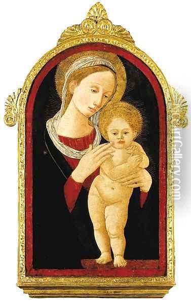 The Madonna and Child Oil Painting - Pier Francesco Fiorentino Pseudo