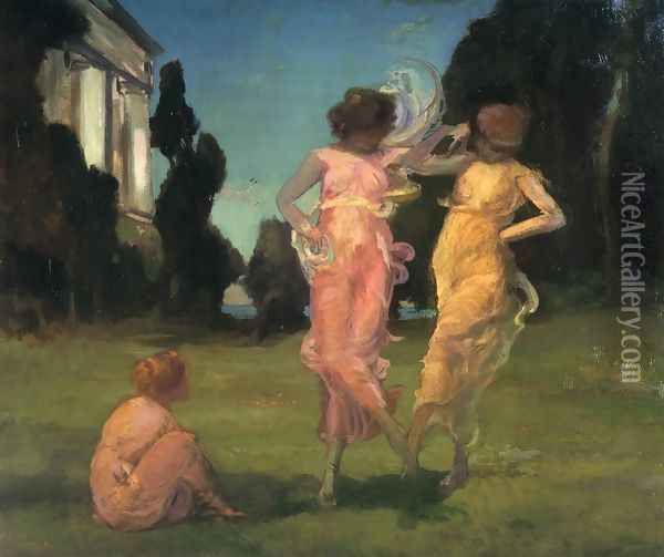 May Dance Oil Painting - Charles Walter Stetson
