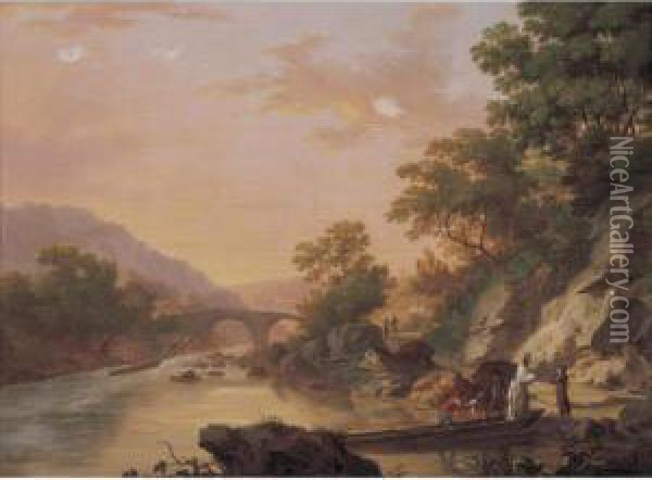 View Of Kilarney With The Passage To The Upper Lake Oil Painting - William Ashford