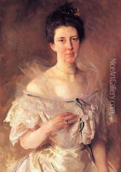 Mrs Gardiner Greene Hammond Esther Fiske Hammond Oil Painting - John Singer Sargent