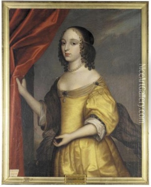 Portrait Of Mademoiselle De Tremouille Oil Painting - Gerrit Van Honthorst