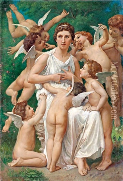 Caritas Oil Painting - William-Adolphe Bouguereau