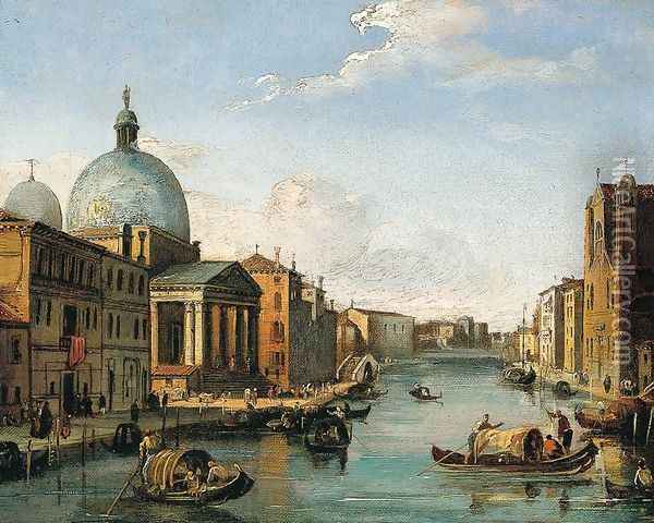 Venetian View Oil Painting - Giovanni Migliara