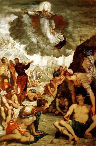 The Miracle of St Agnes Oil Painting - Jacopo Tintoretto (Robusti)