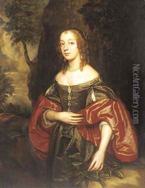 Portrait of Isabella Chicheley, nee Lawson Oil Painting - Sir Peter Lely