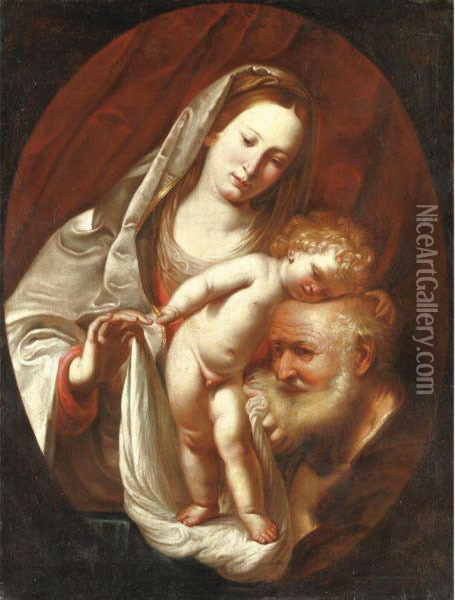 Sacra Famiglia Oil Painting - Pietro della Vecchia