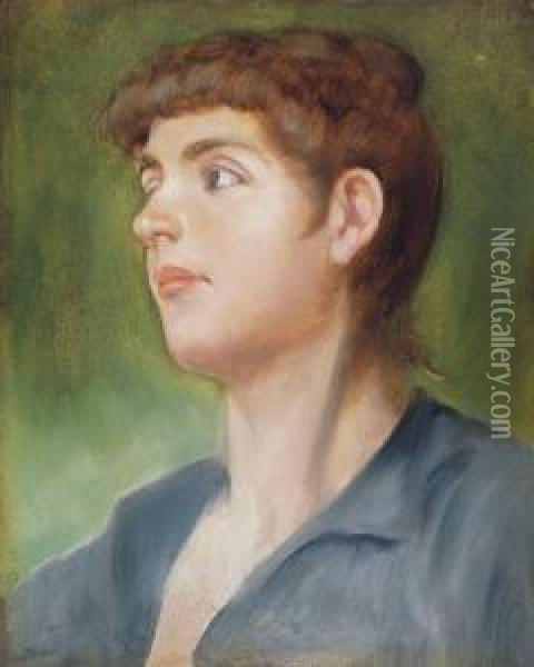 Female Portrait Oil Painting - Antal, Antoine Tahi