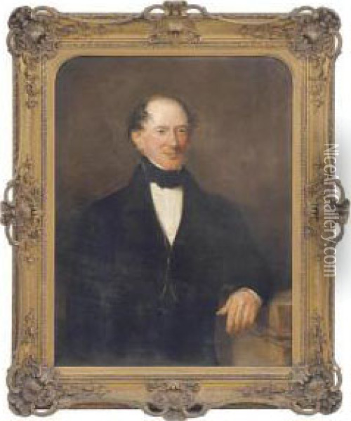 Portrait Of Mr Palston Oil Painting - Alfred Thomas Derby
