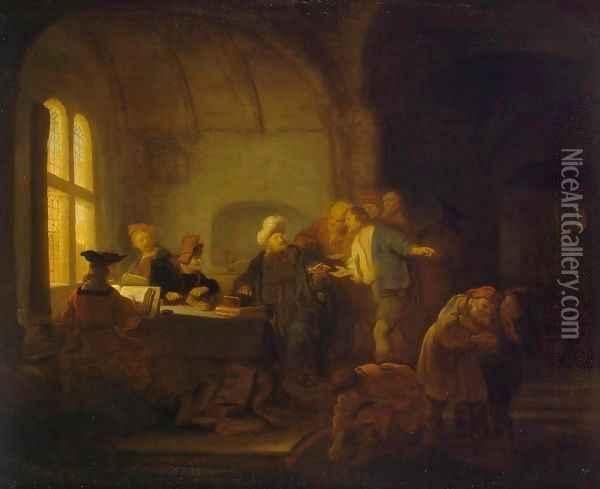 Parable of the Workers in the Vineyard Oil Painting - Salomon Koninck