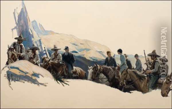 The Captives Oil Painting - William Henry Dethlef Koerner