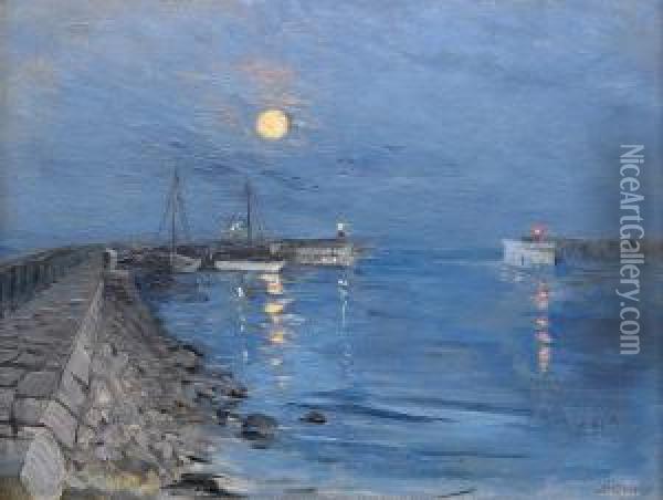 Sommarnatt I Skagen Oil Painting - Ingeborg Westfelt-Eggertz
