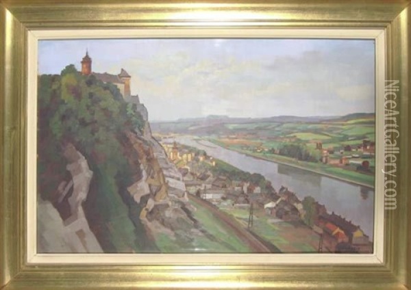 Panorama De Chockiere Oil Painting - Joseph Verhaeghe