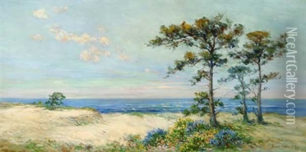 Far, Far Away - Monterey Coast Oil Painting - Bertha Stringer Lee